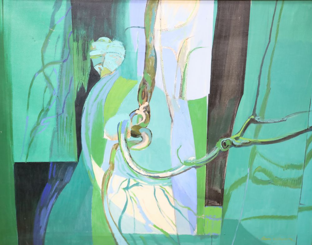 Roger Nicholson (1922-1986), oil on canvas, Apple Tree, signed, 70 x 91cm